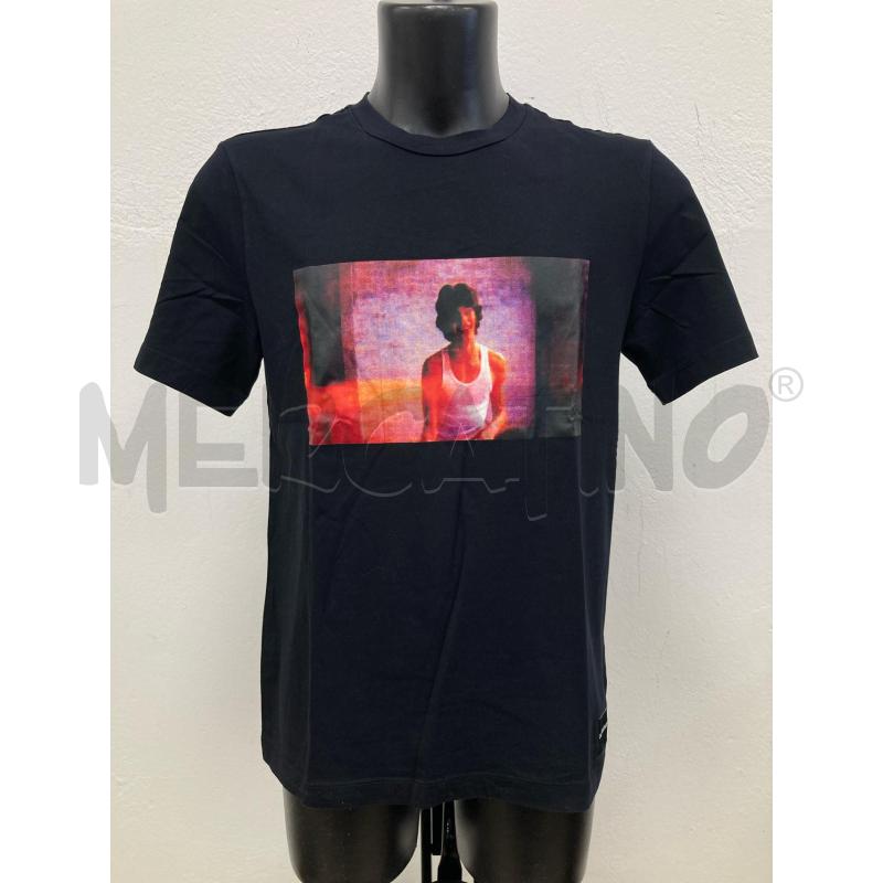 T SHIRT UOMO CALVIN KLEIN NERA STAMPA UOMO LILLA | Mercatino dell'Usato Gazzada schianno 1