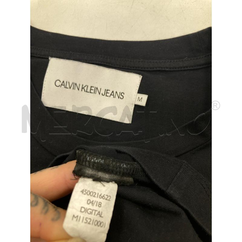 T SHIRT UOMO CALVIN KLEIN NERA STAMPA UOMO LILLA | Mercatino dell'Usato Gazzada schianno 3