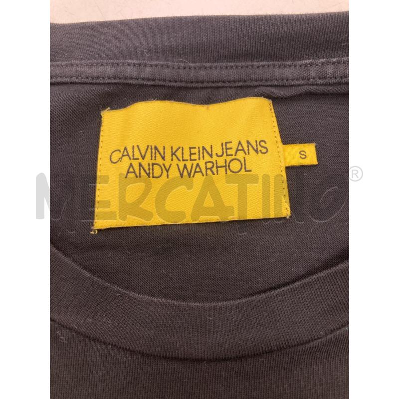T SHIRT UOMO CALVIN KLEIN X ANDY WARHOL NERA | Mercatino dell'Usato Gazzada schianno 3