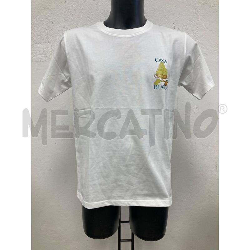 T SHIRT UOMO CASABLANCA BIANCHI PALLINE DA TENNIS | Mercatino dell'Usato Gazzada schianno 1