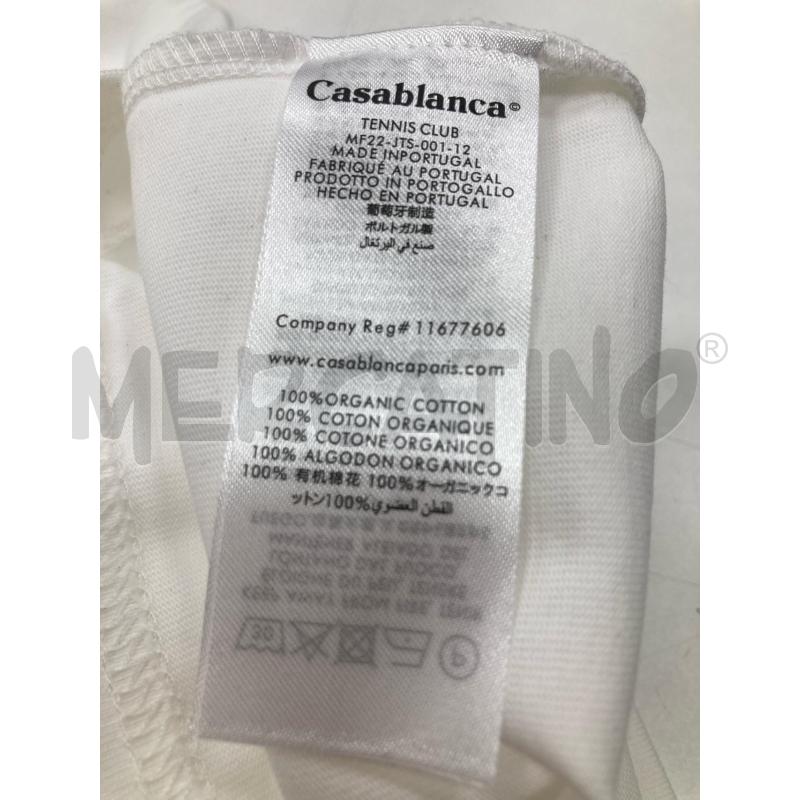 T SHIRT UOMO CASABLANCA BIANCHI PALLINE DA TENNIS | Mercatino dell'Usato Gazzada schianno 4