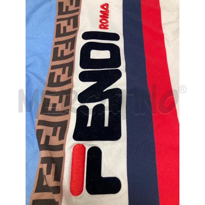 T SHIRT UOMO FENDI AZZURRA BIANCA RIGA ROSSA | Mercatino dell'Usato Gazzada schianno 5