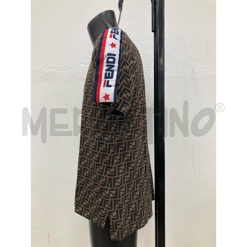 T SHIRT UOMO FENDI LOGO MARRONE   | Mercatino dell'Usato Gazzada schianno 2
