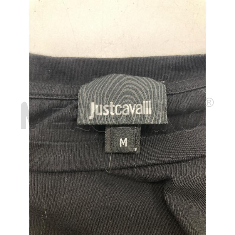T SHIRT UOMO JUST CAVALLI NERA TESCHIO | Mercatino dell'Usato Gazzada schianno 3