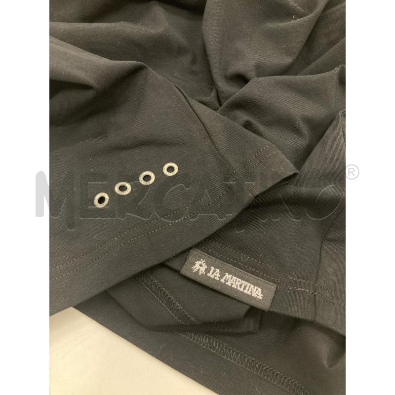 T SHIRT UOMO LA MARTINA NERA SCRITTA LOGO CARTELILNO | Mercatino dell'Usato Gazzada schianno 5
