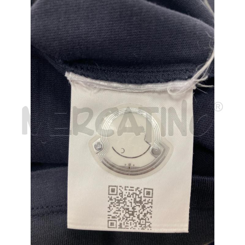 T SHIRT UOMO MONCLER BLU STAMPA ROSSO BIANCO | Mercatino dell'Usato Gazzada schianno 5