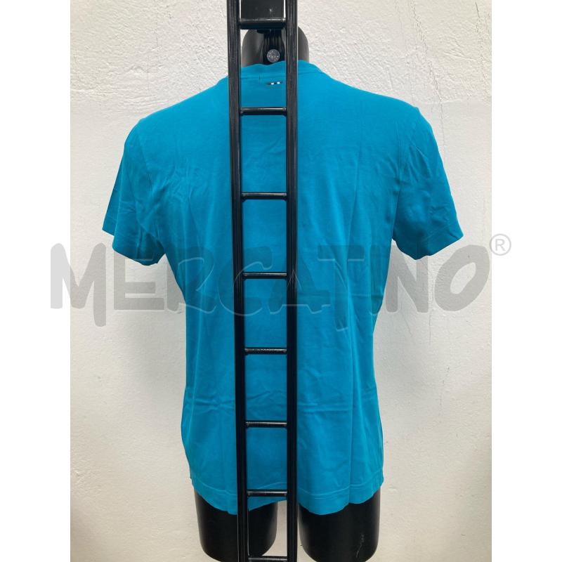 T SHIRT UOMO NAPAPIJRI AZZURRA SCRITTA SFUMATA BLU | Mercatino dell'Usato Gazzada schianno 2