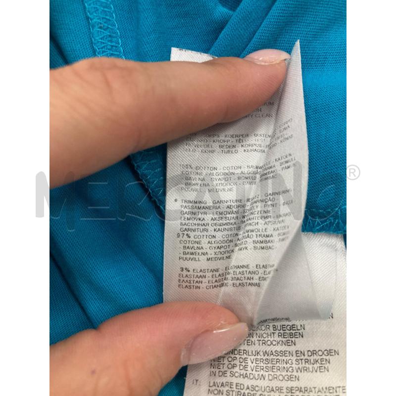T SHIRT UOMO NAPAPIJRI AZZURRA SCRITTA SFUMATA BLU | Mercatino dell'Usato Gazzada schianno 4
