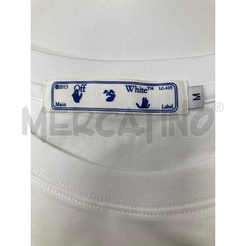 T SHIRT UOMO OFF WHITE SCRITTA VERDE | Mercatino dell'Usato Gazzada schianno 3
