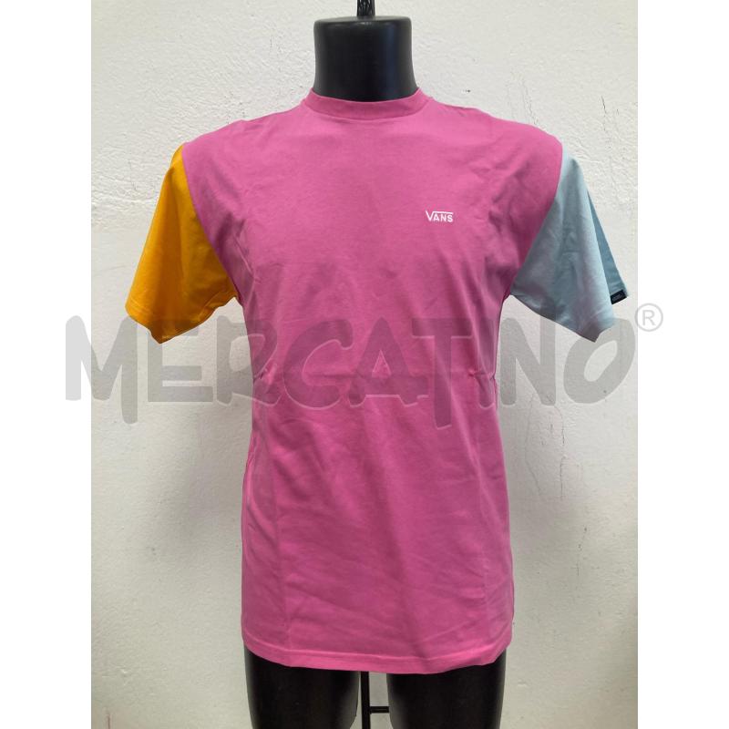 T SHIRT UOMO VANS FUXIA MANICHE ARANCIO AZZURRA | Mercatino dell'Usato Gazzada schianno 1