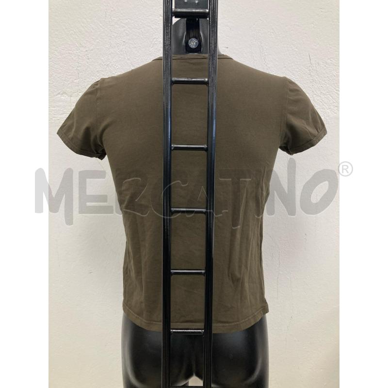 T SHIRT VERSACE VERDE COLLO V LOGO PICCOLO | Mercatino dell'Usato Gazzada schianno 2