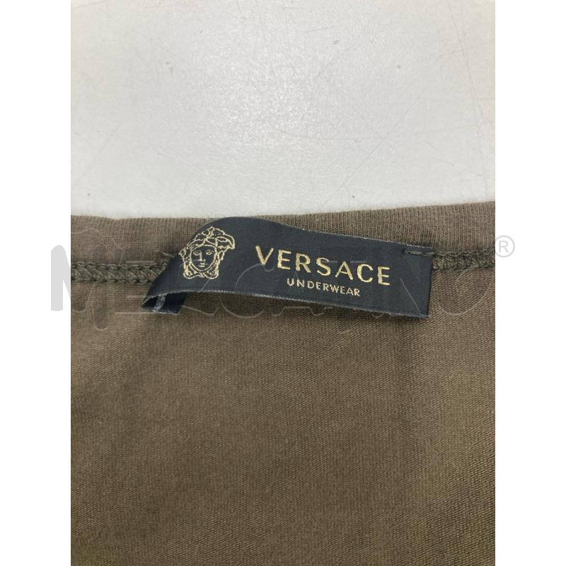 T SHIRT VERSACE VERDE COLLO V LOGO PICCOLO | Mercatino dell'Usato Gazzada schianno 3