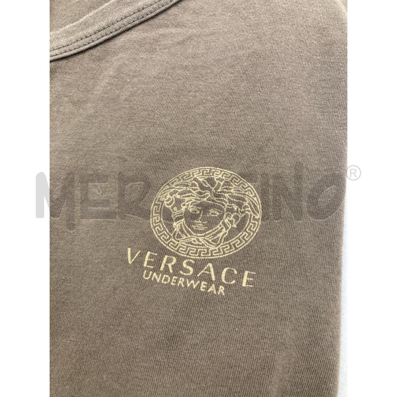T SHIRT VERSACE VERDE COLLO V LOGO PICCOLO | Mercatino dell'Usato Gazzada schianno 5