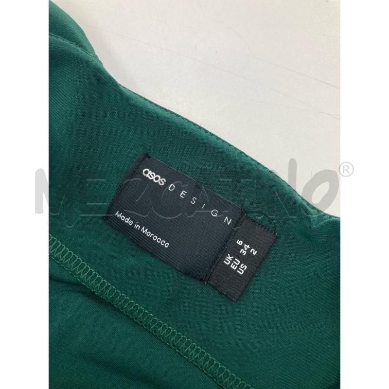 VESTITO DONNA ASOS LUNGO VERDE | Mercatino dell'Usato Gazzada schianno 4