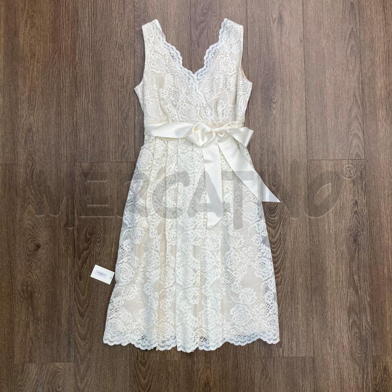 VESTITO DONNA BHS BIANCO PIZZO | Mercatino dell'Usato Gazzada schianno 1