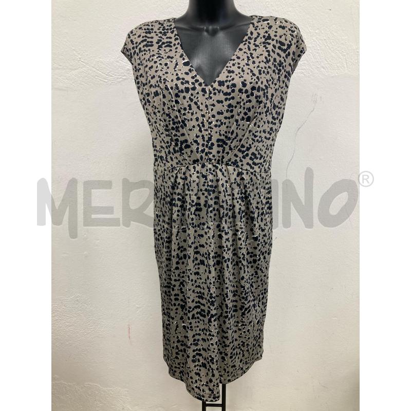 VESTITO DONNA CONBIPEL GRIGIO MACCHIE NERE CARTELLINO | Mercatino dell'Usato Gazzada schianno 1