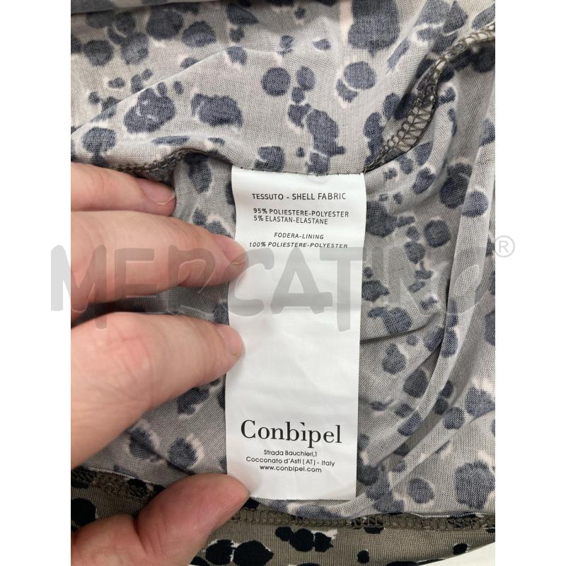 VESTITO DONNA CONBIPEL GRIGIO MACCHIE NERE CARTELLINO | Mercatino dell'Usato Gazzada schianno 5