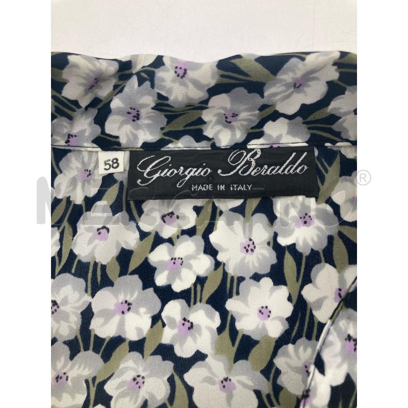 VESTITO DONNA GIORGIO BERALDO NERO FIORI GRIGI | Mercatino dell'Usato Gazzada schianno 3