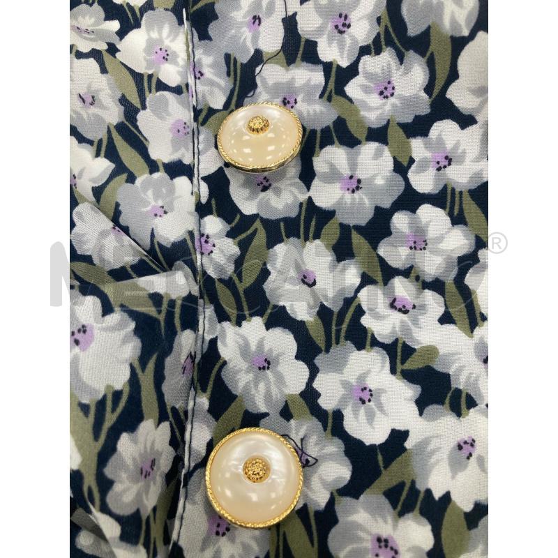 VESTITO DONNA GIORGIO BERALDO NERO FIORI GRIGI | Mercatino dell'Usato Gazzada schianno 4