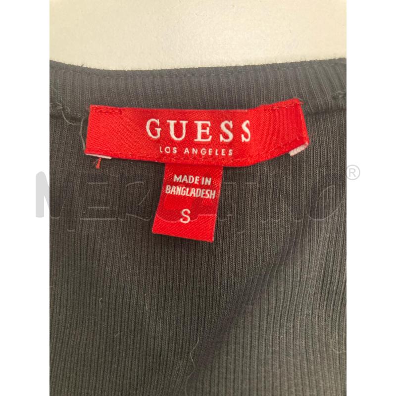 VESTITO DONNA GUESS NERO COSTINE 1/2 ZIP | Mercatino dell'Usato Gazzada schianno 3