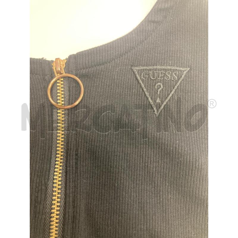 VESTITO DONNA GUESS NERO COSTINE 1/2 ZIP | Mercatino dell'Usato Gazzada schianno 4
