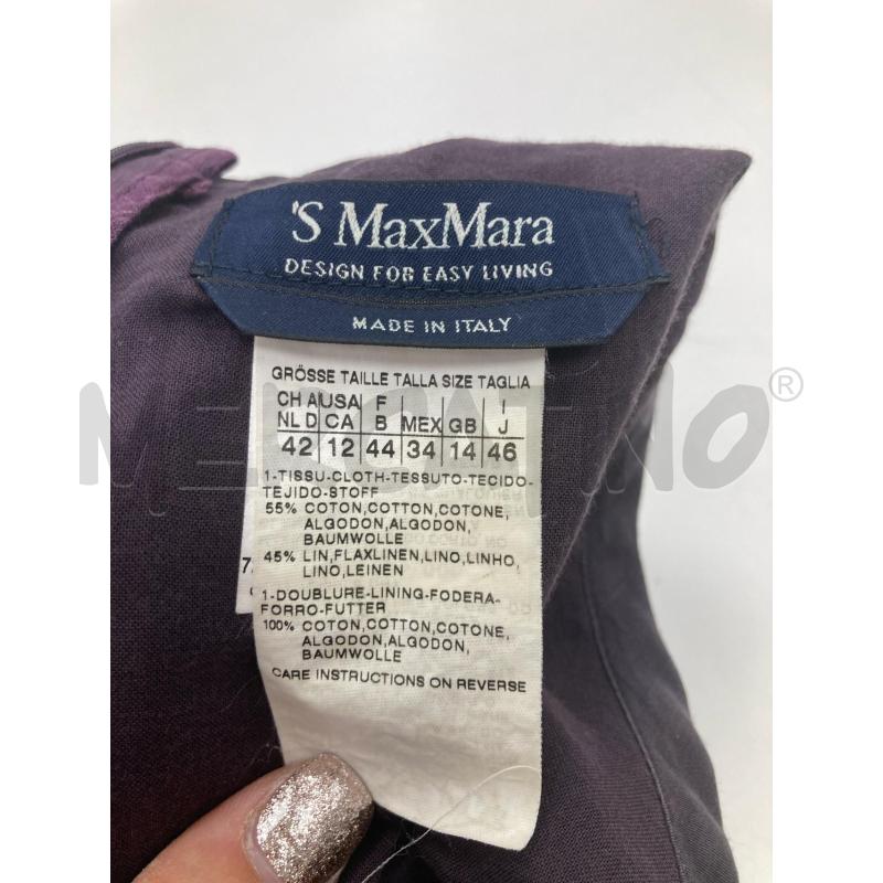 VESTITO DONNA MAXMARA VIOLA+CINTURA | Mercatino dell'Usato Gazzada schianno 3