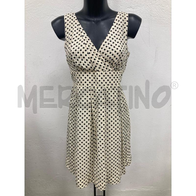 VESTITO DONNA MAX&CO BEIGE POIS NERI | Mercatino dell'Usato Gazzada schianno 1