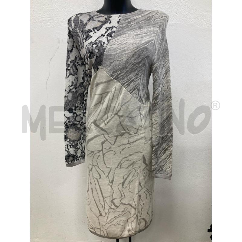 VESTITO DONNA MISSONI BIANCO GRIGIO NERO DIFETTO | Mercatino dell'Usato Gazzada schianno 1