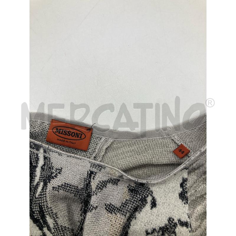 VESTITO DONNA MISSONI BIANCO GRIGIO NERO DIFETTO | Mercatino dell'Usato Gazzada schianno 3