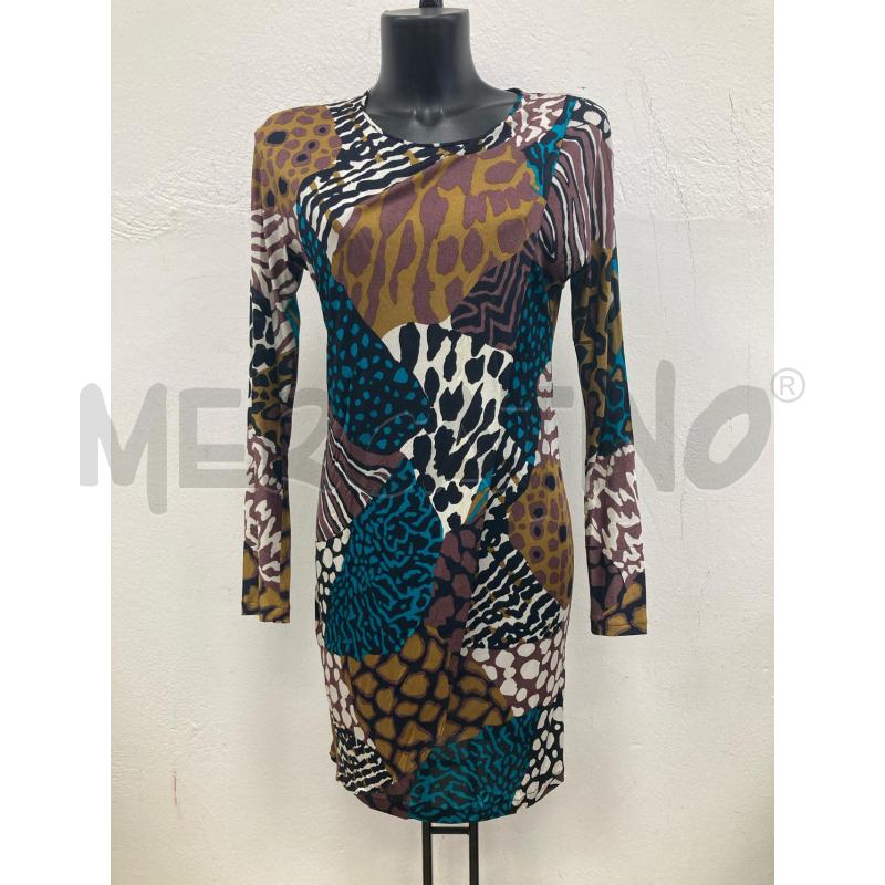 VESTITO DONNA MISSONI SETA ZEBRATO LEOPARDATO | Mercatino dell'Usato Gazzada schianno 1