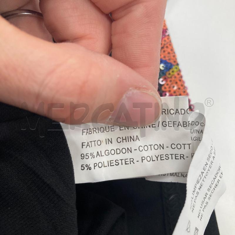 VESTITO DONNA NERO MOTIVI ETNICI PAIETTES | Mercatino dell'Usato Gazzada schianno 4