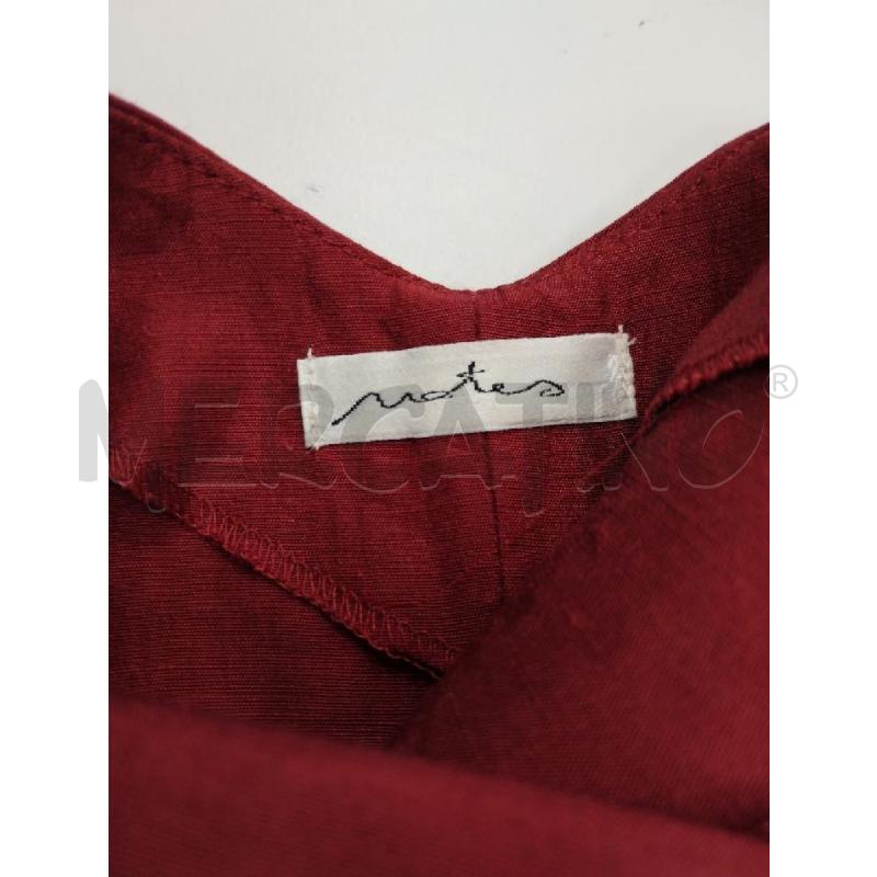 VESTITO DONNA NOTES BORDEAUX MISTO LINO LUNGO | Mercatino dell'Usato Gazzada schianno 4