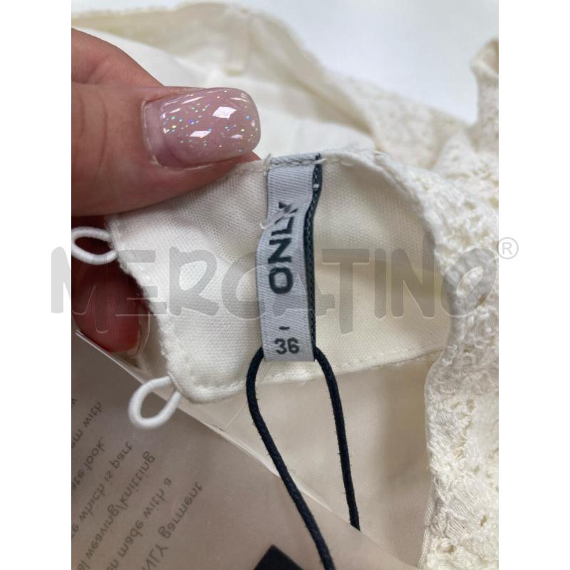 VESTITO DONNA ONLY PIZZO BIANCO CARTELLINO | Mercatino dell'Usato Gazzada schianno 5
