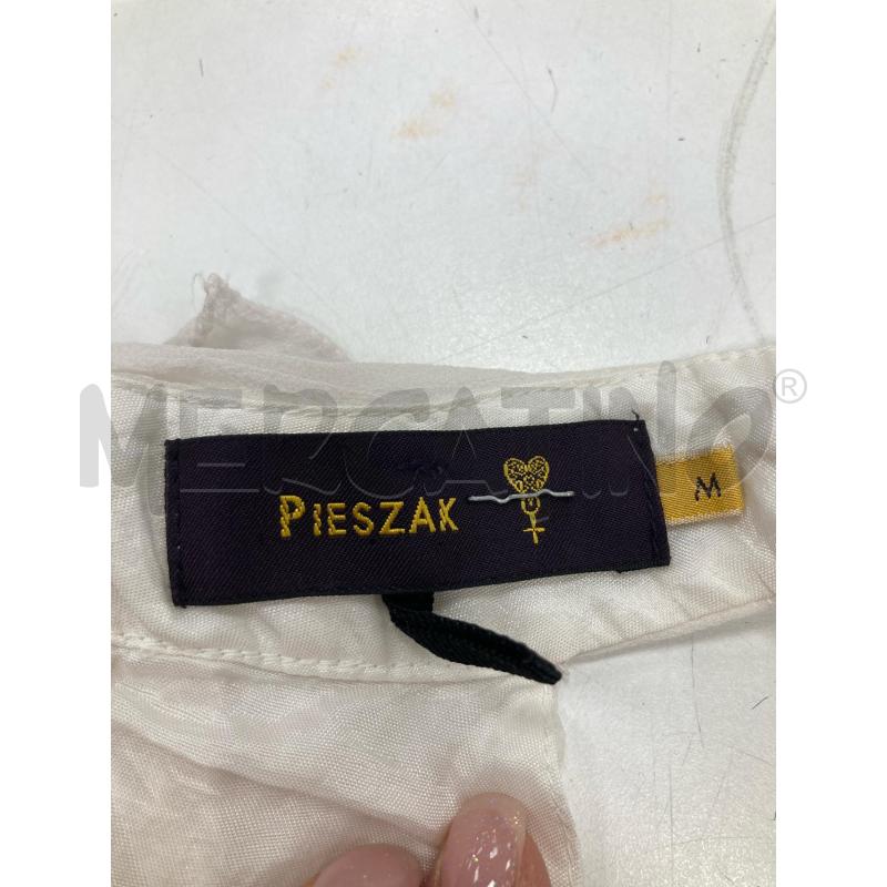 VESTITO DONNA PIESZAK SETA BIANCO FRUFRU | Mercatino dell'Usato Gazzada schianno 3