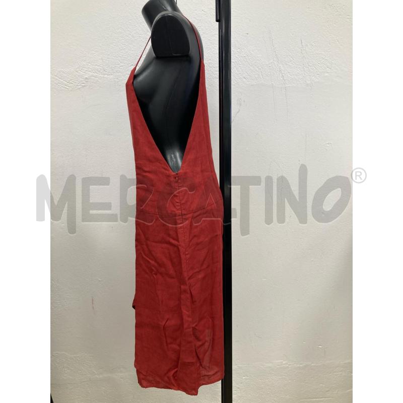 VESTITO DONNA SARAH PACINI MATTONE SPALLINE | Mercatino dell'Usato Gazzada schianno 2