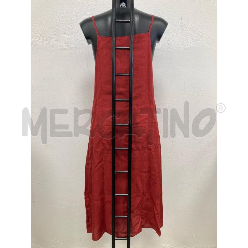 VESTITO DONNA SARAH PACINI MATTONE SPALLINE | Mercatino dell'Usato Gazzada schianno 3