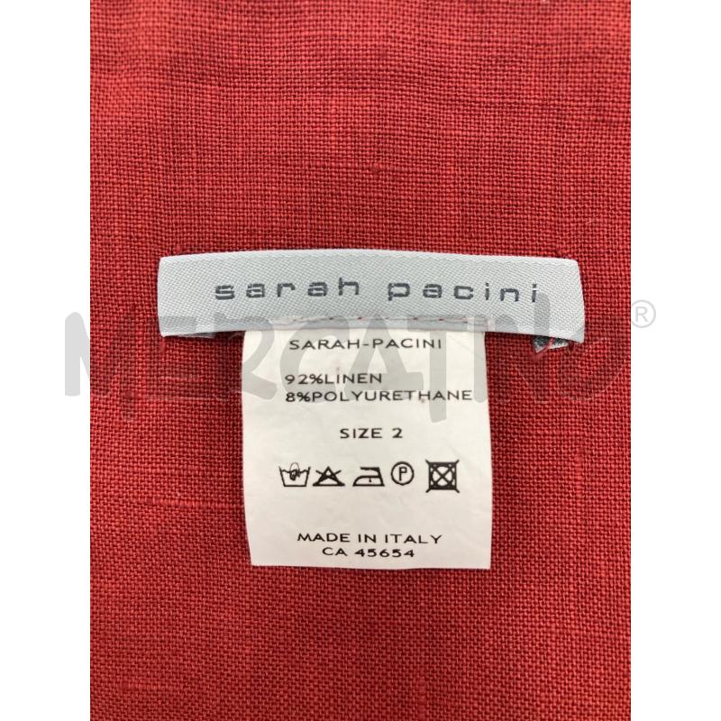 VESTITO DONNA SARAH PACINI MATTONE SPALLINE | Mercatino dell'Usato Gazzada schianno 4
