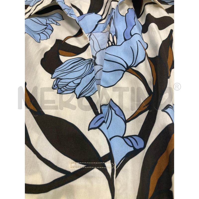 VESTITO DONNA SEVENTY PANNA FIORATO MARRONE AZZURRO | Mercatino dell'Usato Gazzada schianno 5
