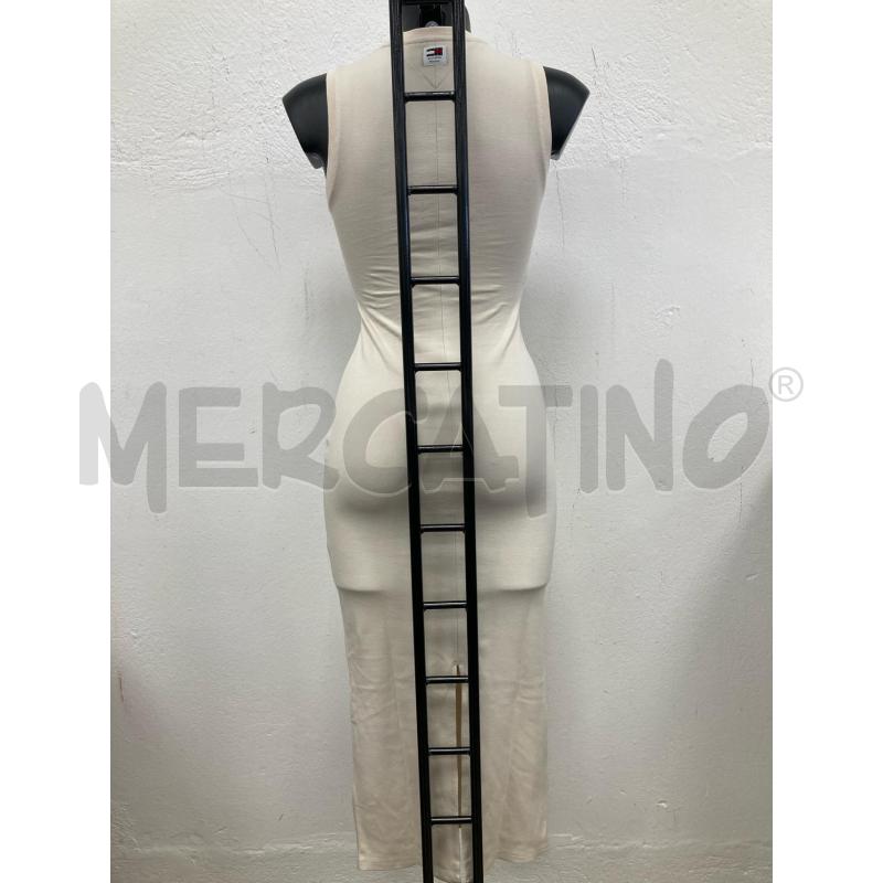 VESTITO DONNA TOMMY JEANS BEIGE  | Mercatino dell'Usato Gazzada schianno 2