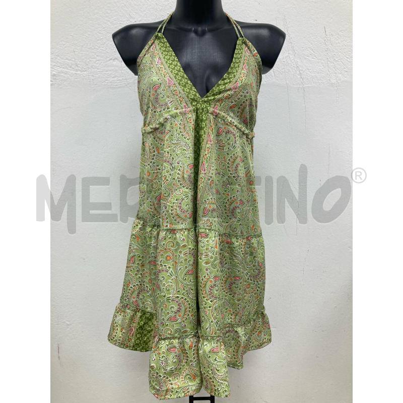 VESTITO DONNA VERDE PASLEY SETA  | Mercatino dell'Usato Gazzada schianno 1