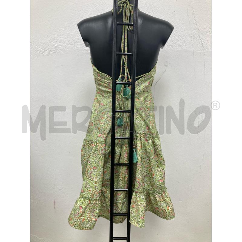 VESTITO DONNA VERDE PASLEY SETA  | Mercatino dell'Usato Gazzada schianno 2