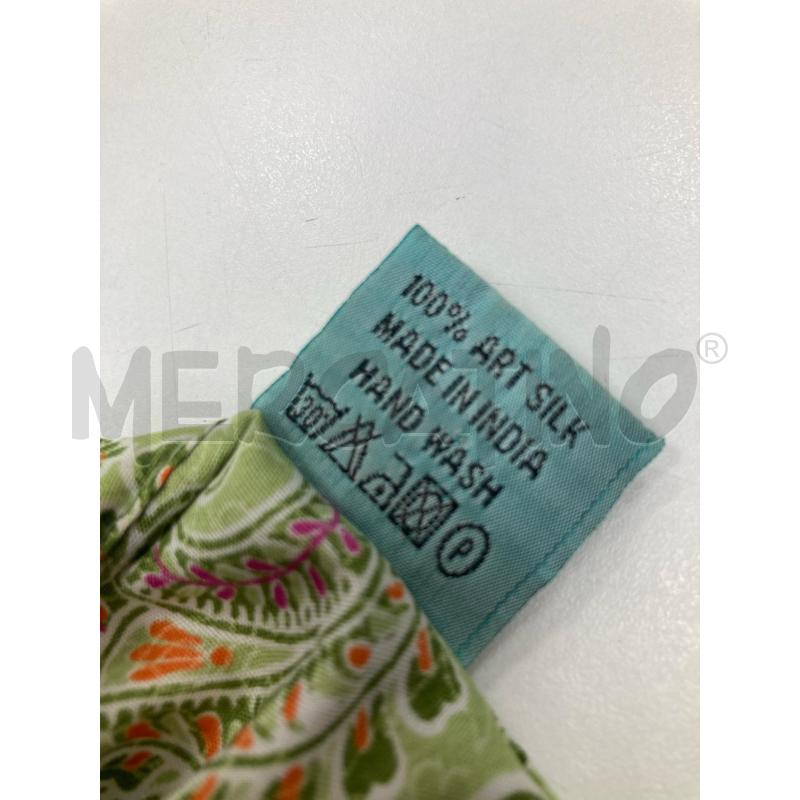 VESTITO DONNA VERDE PASLEY SETA  | Mercatino dell'Usato Gazzada schianno 4