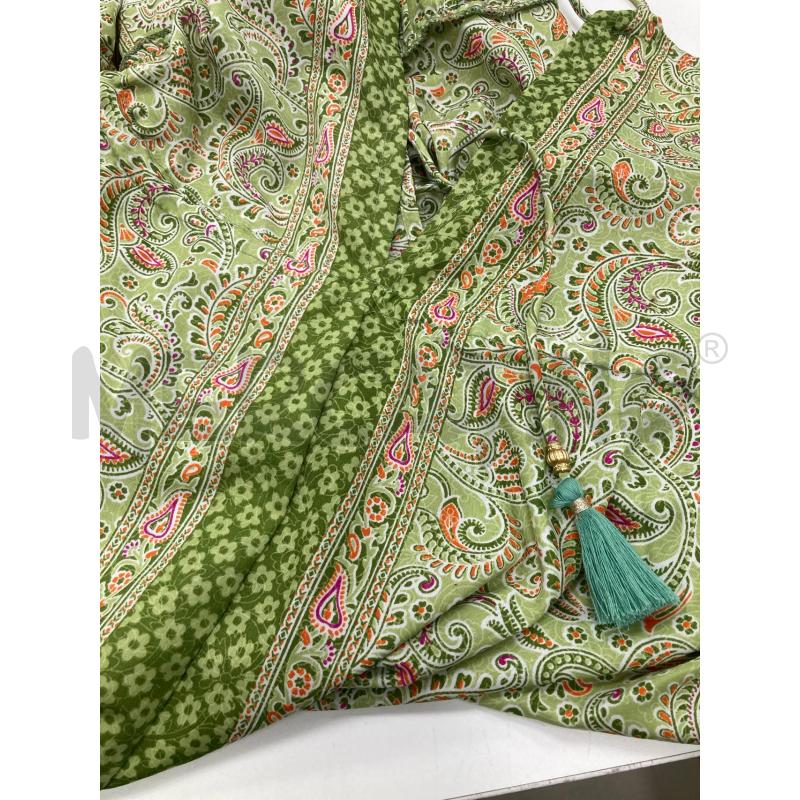 VESTITO DONNA VERDE PASLEY SETA  | Mercatino dell'Usato Gazzada schianno 5