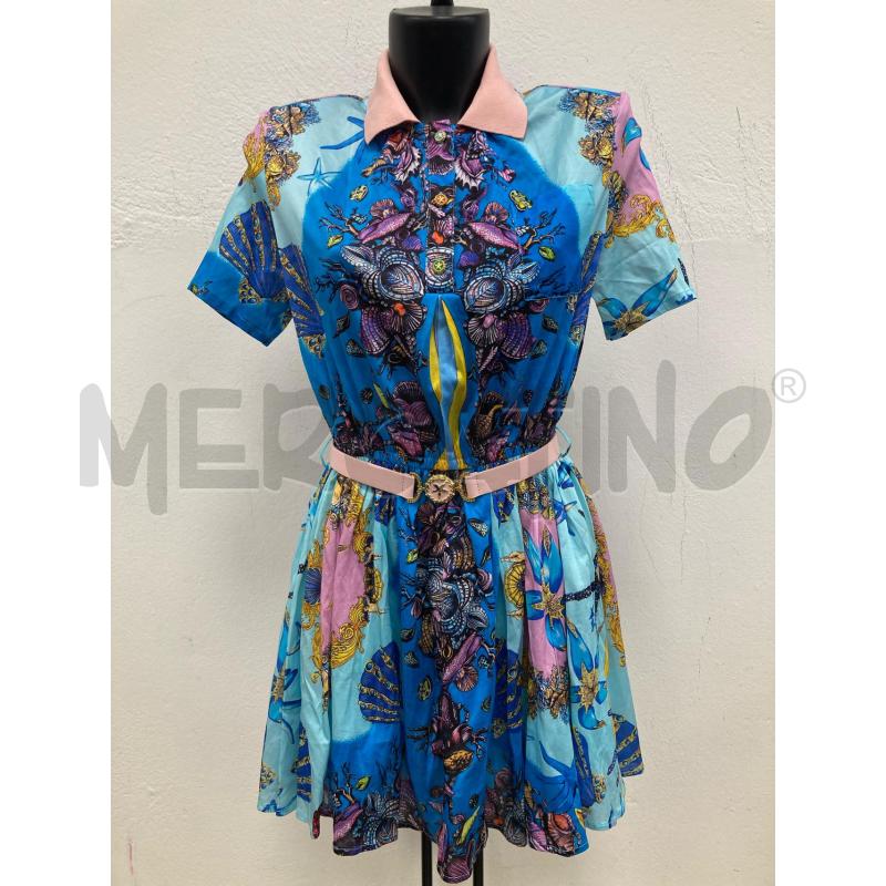 VESTITO DONNA VERSACE BLU FANTASIA MARE | Mercatino dell'Usato Gazzada schianno 1