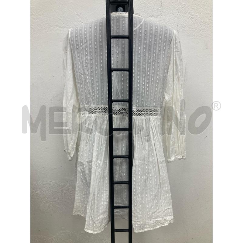 VESTITO DONNA ZARA BIANCO PIZZO | Mercatino dell'Usato Gazzada schianno 2
