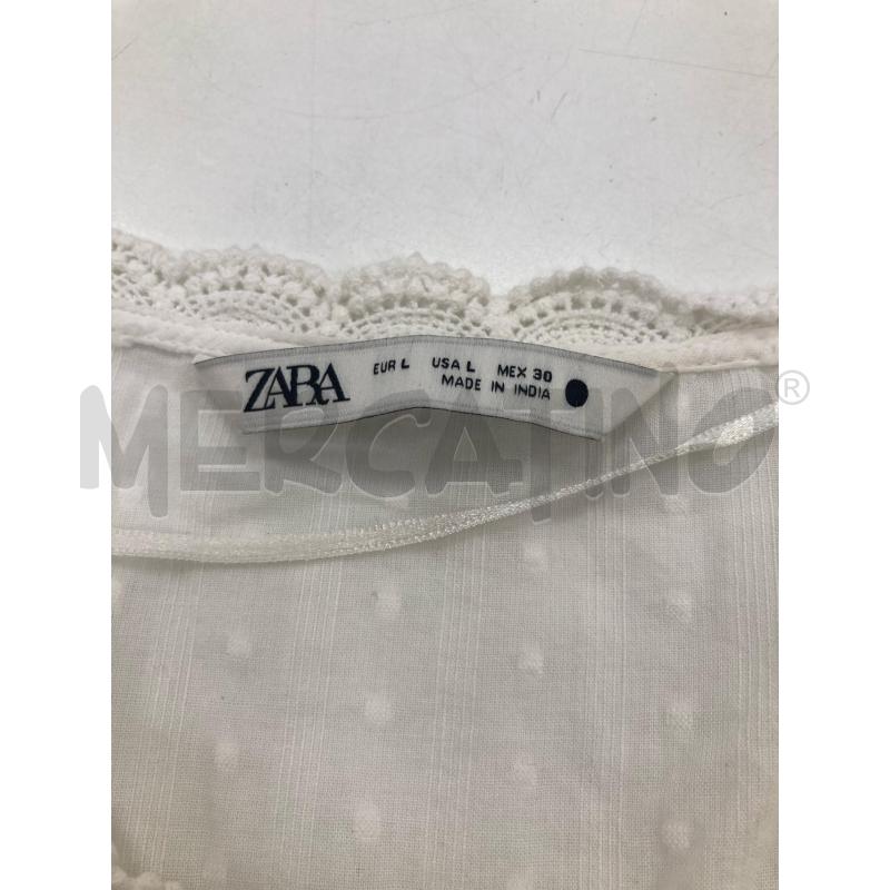 VESTITO DONNA ZARA BIANCO PIZZO | Mercatino dell'Usato Gazzada schianno 3