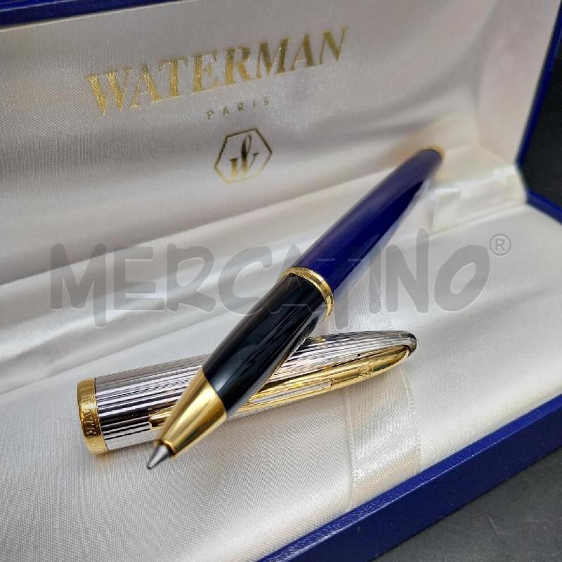 WATERMAN ROLLERBALL CARENE DELUXE BLU | Mercatino dell'Usato Gazzada schianno 1