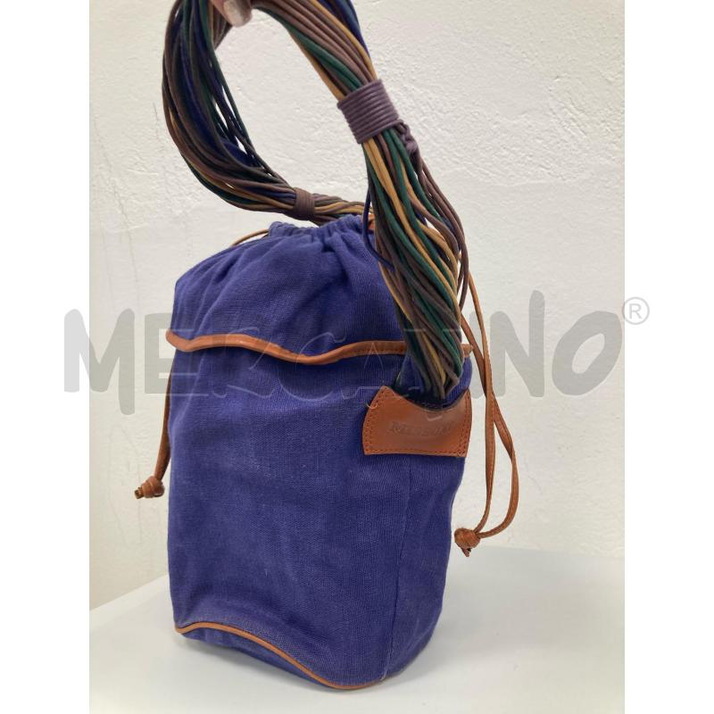 ZAINO DONNA MISSONI TESSUTO BLU MANICO MULTIFILO  | Mercatino dell'Usato Gazzada schianno 2