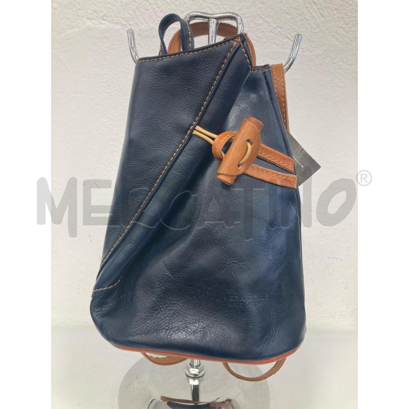ZAINO DONNA PELLE BLU MAHZEL | Mercatino dell'Usato Gazzada schianno 1