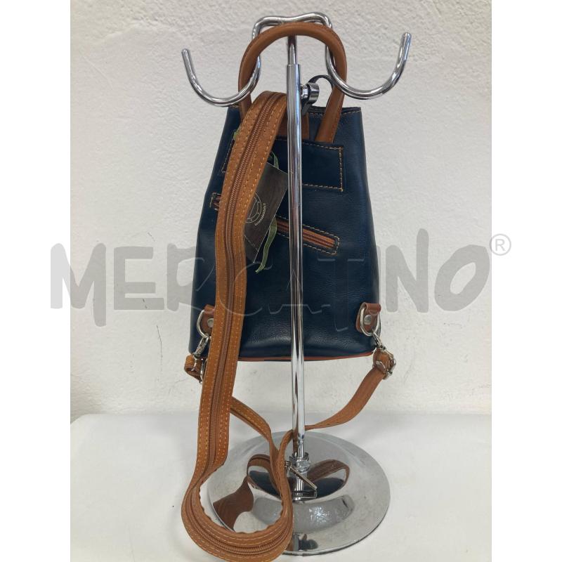 ZAINO DONNA PELLE BLU MAHZEL | Mercatino dell'Usato Gazzada schianno 3